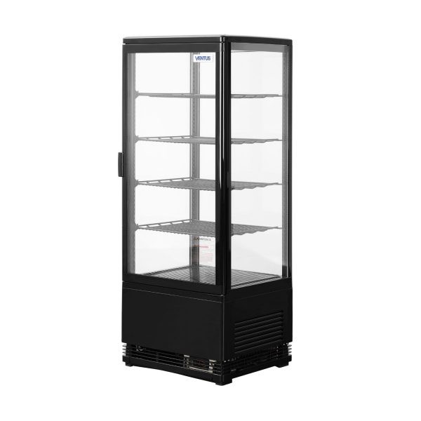 VITRINA PASTELERA NEGRA VERTICAL REFRIGERADA VERT98R